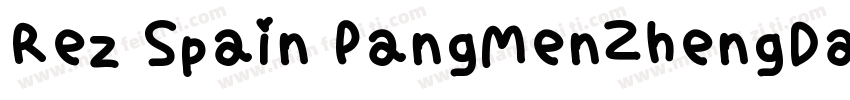 Rez Spain PangMenZhengDao Regula字体转换